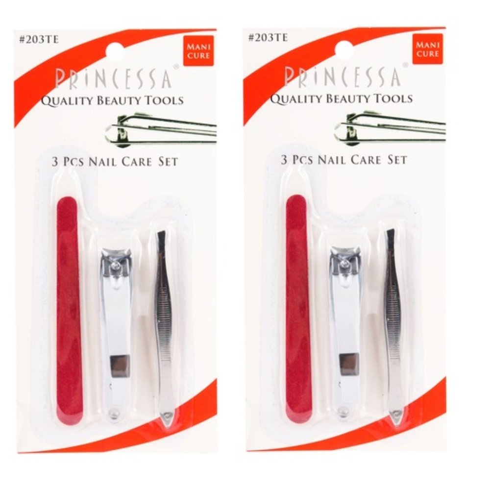 Lot of 2 Princessa Nail Care Set Manicure Set